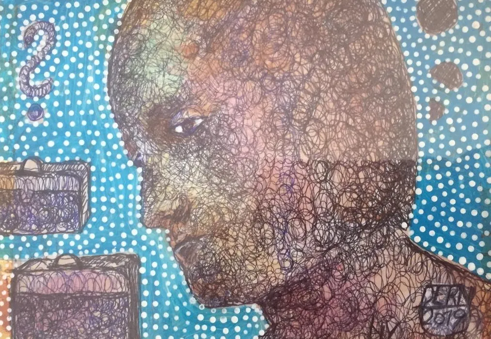 Work by Gottfried Derndorfer: Where are our suitcases?